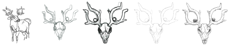 Illustration for article titled Stantler Stippling! Pokemon One a Day, Series 2!